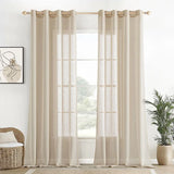 Rideau en Lin Élégant pour Salon et Chambre | Dimensions : Largeur 3m × Hauteur 2,50m